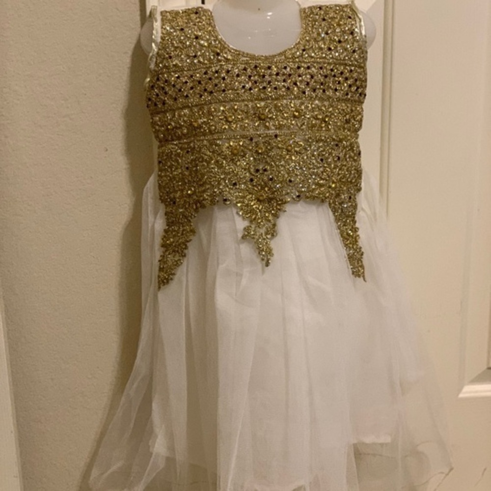Beautiful toddler girl famcy net dress size 3 year